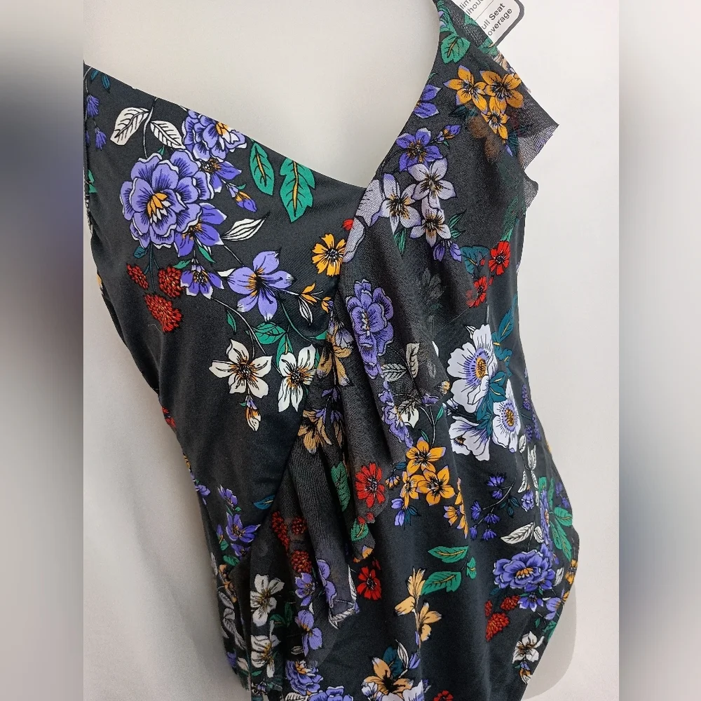 2/$30 NWT Coquette Ruffled Floral‎ Halter Sunmer Swimsuit (#1,389)